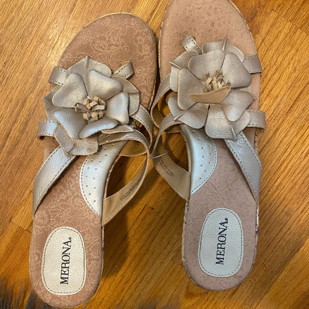 Wedge sandals - never worn